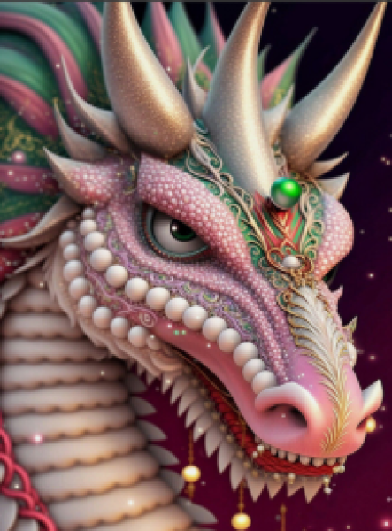 Diamond Painting Drache